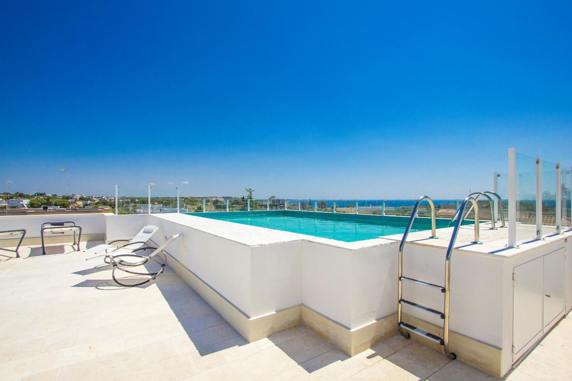 Aparthotel Residence Ludovica - Piscina Panoramica Vista Mare Santa Maria al Bagno Exteriör bild
